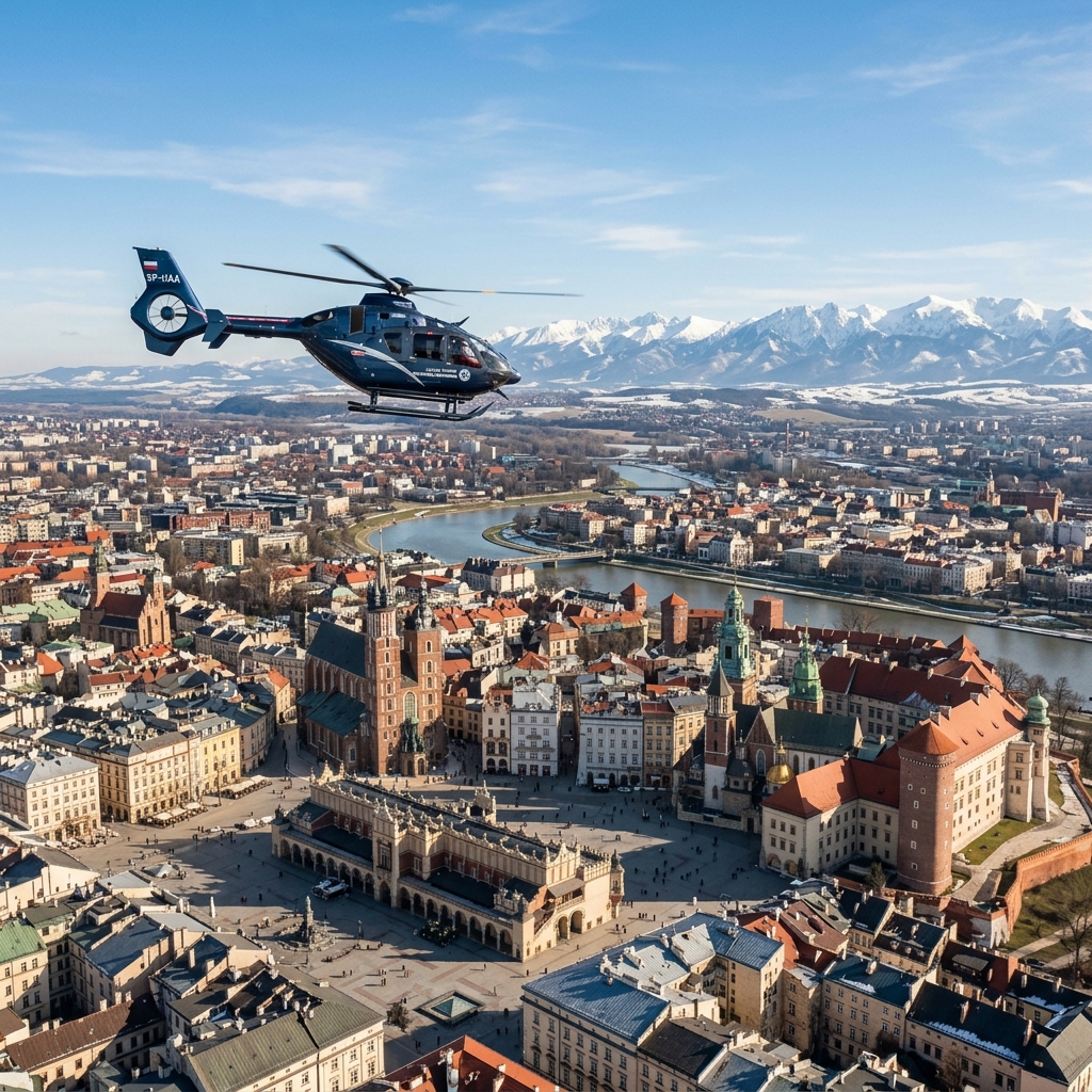 Helicopter Tour over Krakow and Tatra Mountains